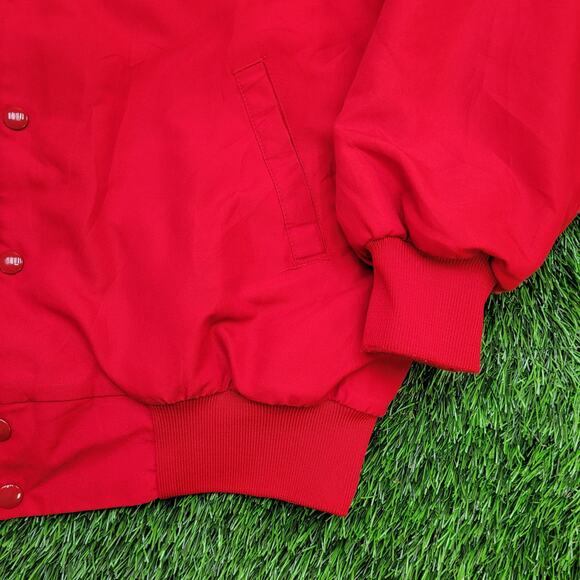 Vintage 80s Chevy Truck Jacket XL 23x25 Red - Picture 15 of 16